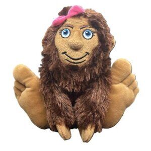 Shesquatch Plush Toy By Stuffed Animal House 14" Brown & Pink Bow Stuffed Sasqua